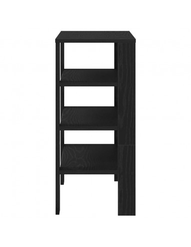 Scarpiera Nera 61x32x70 cm in Truciolato