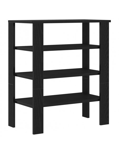 Scarpiera Nera 61x32x70 cm in Truciolato
