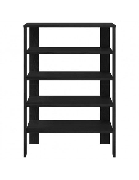 Scarpiera Nera 61x32x87,5 cm in Truciolato