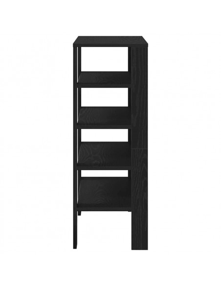 Scarpiera Nera 61x32x87,5 cm in Truciolato