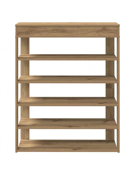 Scarpiera Rovere Artigianale 80x30x98 cm in Legno Multistrato