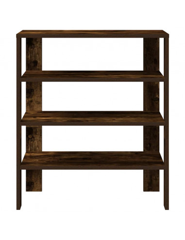Scarpiera Rovere Fumo 61x32x70 cm in Legno Multistrato