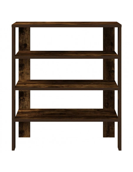 Scarpiera Rovere Fumo 61x32x70 cm in Legno Multistrato