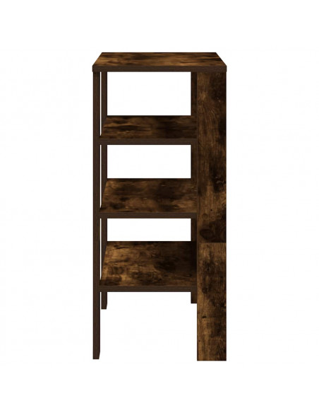 Scarpiera Rovere Fumo 61x32x70 cm in Legno Multistrato