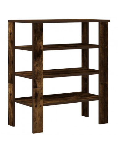 Scarpiera Rovere Fumo 61x32x70 cm in Legno Multistrato