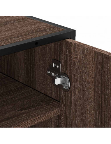 Scarpiera Rovere Marrone 48x38x97,5 cm in Legno Multistrato