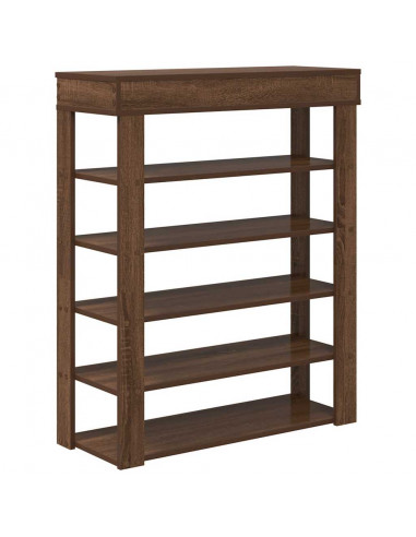 Scarpiera Rovere Marrone 80x30x98 cm in Legno Multistrato