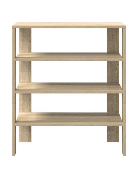 Scarpiera Rovere Sonoma 61x32x70 cm in Legno Multistrato