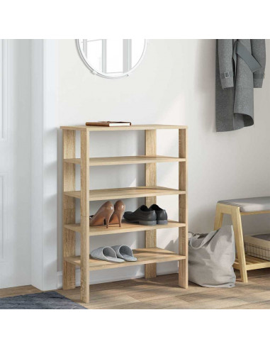 Scarpiera Rovere Sonoma 61x32x87,5 cm in Legno Multistrato