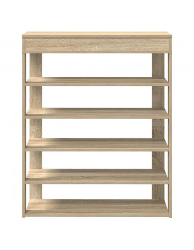 Scarpiera Rovere Sonoma 80x30x98 cm in Legno Multistrato