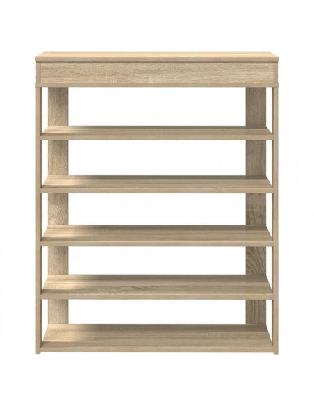 Scarpiera Rovere Sonoma 80x30x98 cm in Legno Multistrato