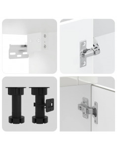 Set Mobili da Cucina 14 pz Porto Bianchi Lucido in Truciolato 2