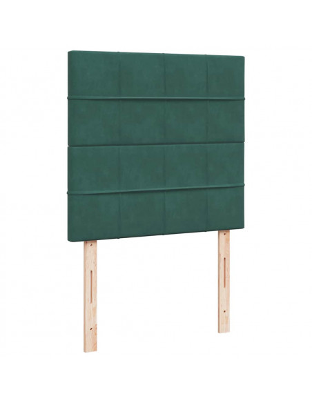 Struttura Letto Pouf con Materassi 100x200 cm Velluto