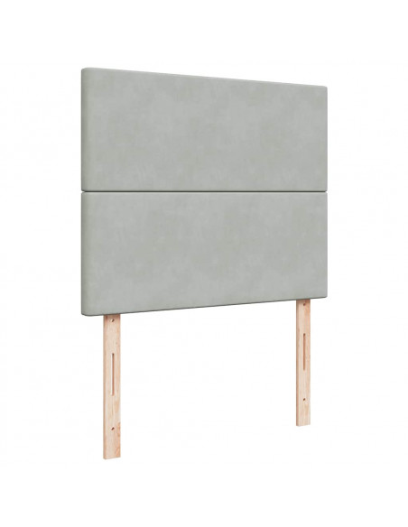 Struttura Letto Pouf con Materassi 120x200 cm Velluto