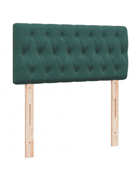 Struttura Letto Pouf con Materassi 180x200 cm Velluto