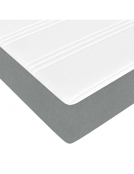 Struttura Letto Pouf con Materassi 200x200 cm in Tessuto