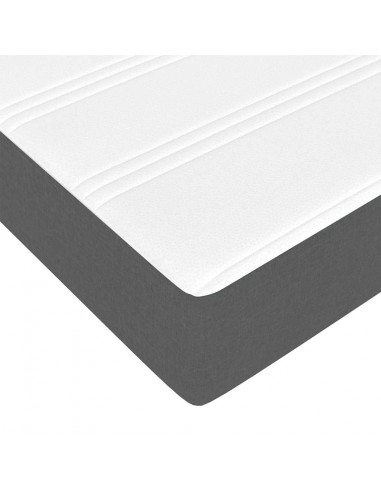 Struttura Letto Pouf con Materassi 200x200 cm in Tessuto