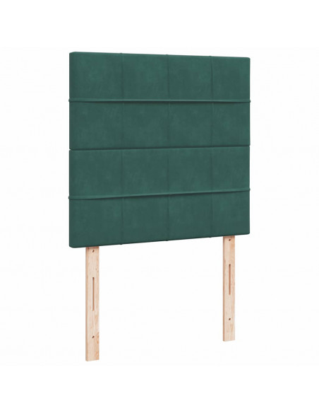 Struttura Letto Pouf con Materassi 90x200 cm in Velluto