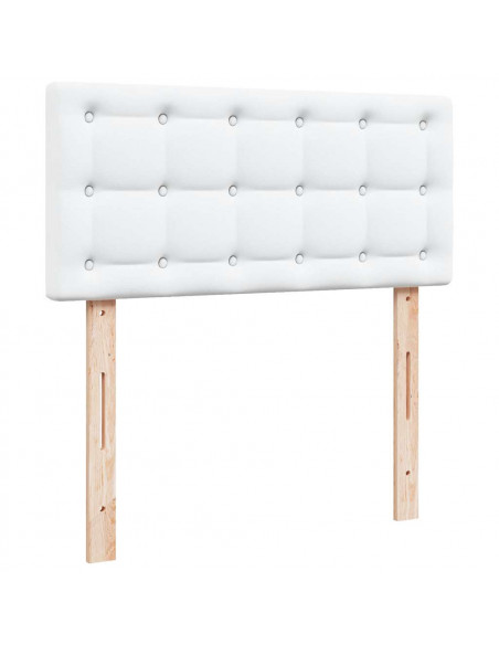 Struttura Letto Pouf con Materasso 100x200 cm Similpelle