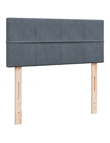 Struttura Letto Pouf con Materasso 120x200 cm Velluto