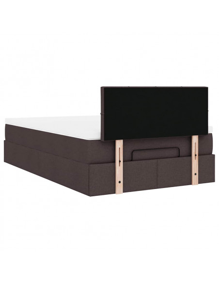 Struttura Letto Pouf con Materasso 80x200 cm in Tessuto
