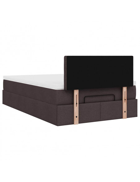 Struttura Letto Pouf con Materasso 80x200 cm in Tessuto