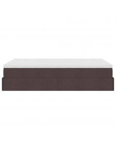 Struttura Letto Pouf con Materasso 80x200 cm in Tessuto