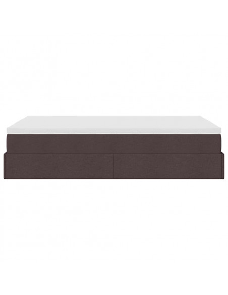 Struttura Letto Pouf con Materasso 80x200 cm in Tessuto