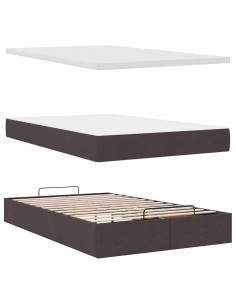 Struttura Letto Pouf con Materasso 80x200 cm in Tessuto