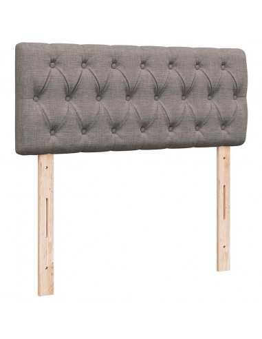 Struttura Letto Pouf con Materasso Tortora 120x200cm in Tessuto