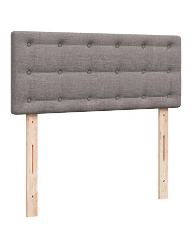 Struttura Letto Pouf con Materasso Tortora 120x200cm in Tessuto