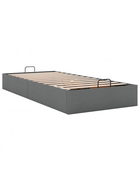 Struttura Letto Pouf senza Materasso 100x200 cm in Tessuto