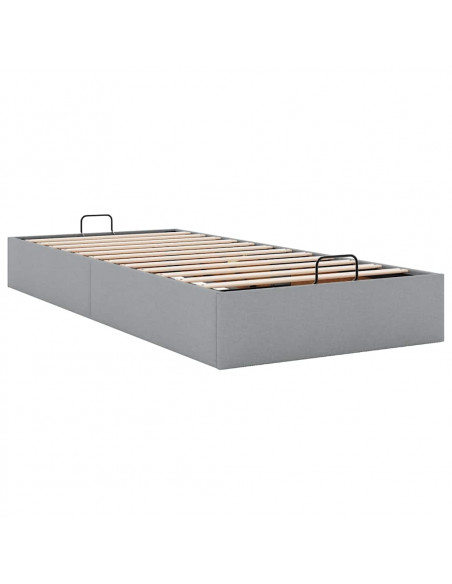 Struttura Letto Pouf senza Materasso 100x200 cm in Tessuto