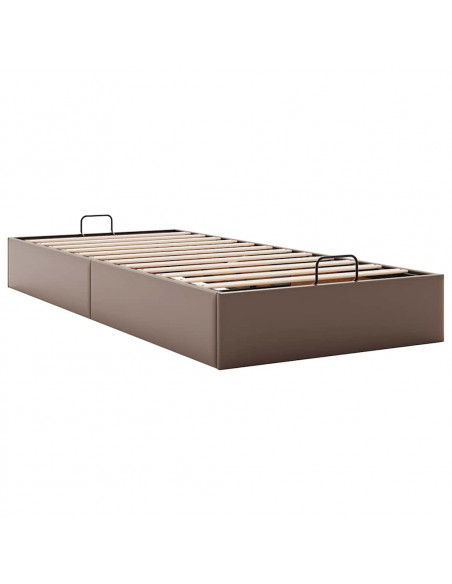 Struttura Letto Pouf senza Materasso 100x200 cm Similpelle