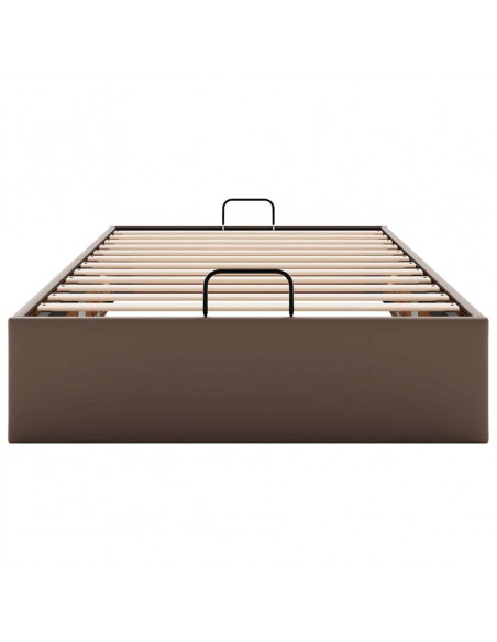 Struttura Letto Pouf senza Materasso 100x200 cm Similpelle