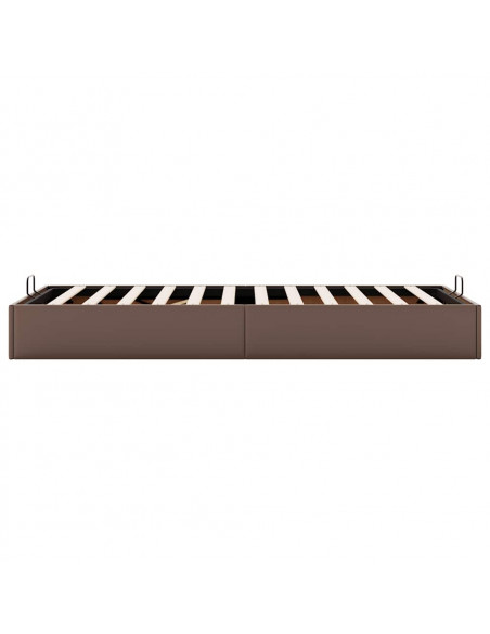 Struttura Letto Pouf senza Materasso 100x200 cm Similpelle