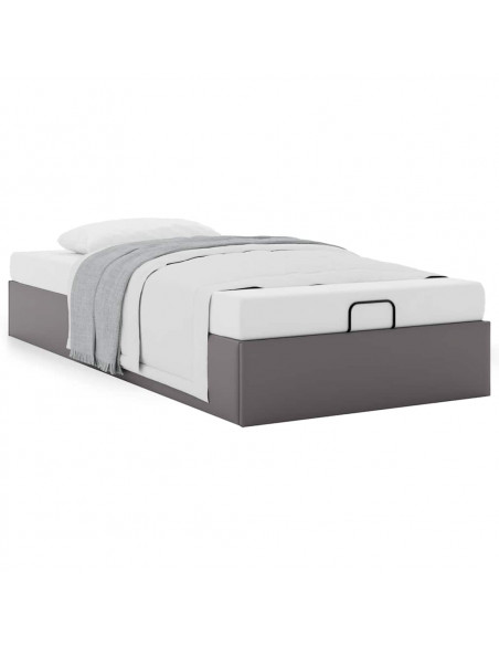 Struttura Letto Pouf senza Materasso 100x200 cm Similpelle