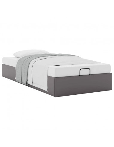 Struttura Letto Pouf senza Materasso 100x200 cm Similpelle