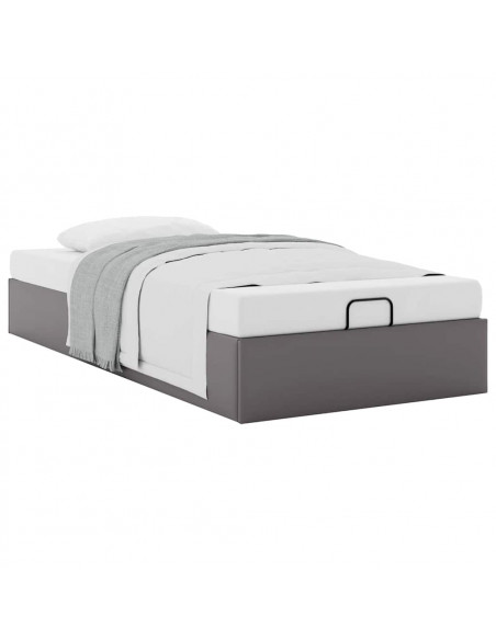 Struttura Letto Pouf senza Materasso 100x200 cm Similpelle
