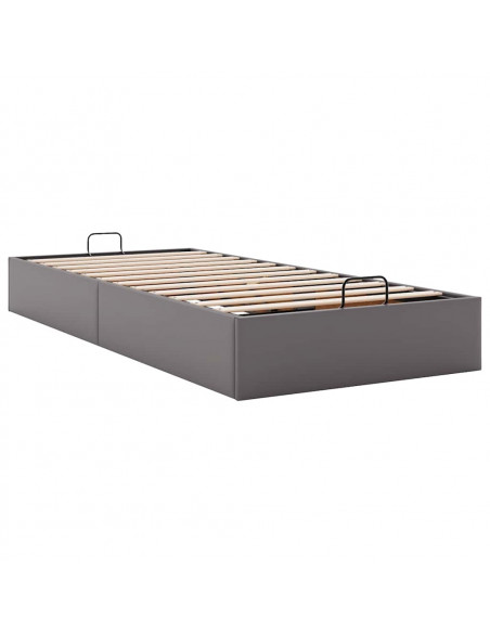 Struttura Letto Pouf senza Materasso 100x200 cm Similpelle