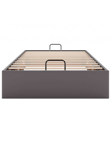 Struttura Letto Pouf senza Materasso 100x200 cm Similpelle