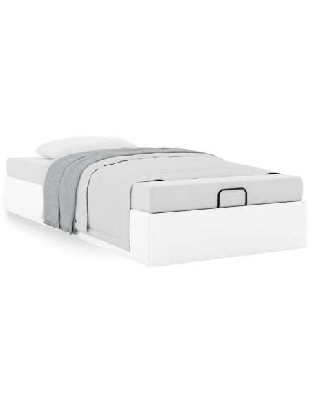 Struttura Letto Pouf senza Materasso 100x200 cm Similpelle