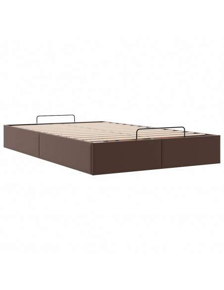 Struttura Letto Pouf senza Materasso 120x190 cm Similpelle