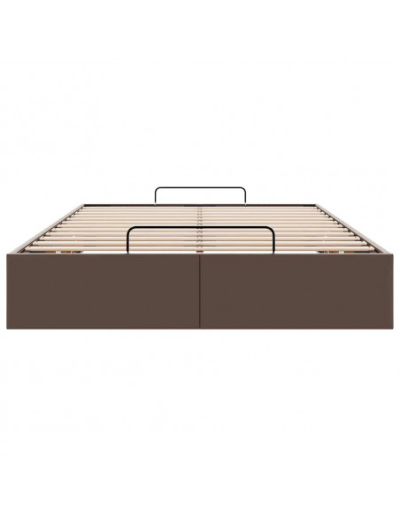 Struttura Letto Pouf senza Materasso 120x190 cm Similpelle