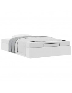 Struttura Letto Pouf senza Materasso 120x190 cm Similpelle 2