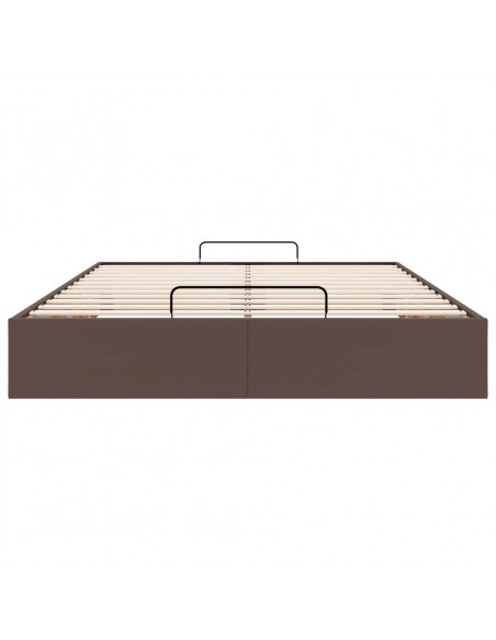 Struttura Letto Pouf senza Materasso 140x200 cm Similpelle