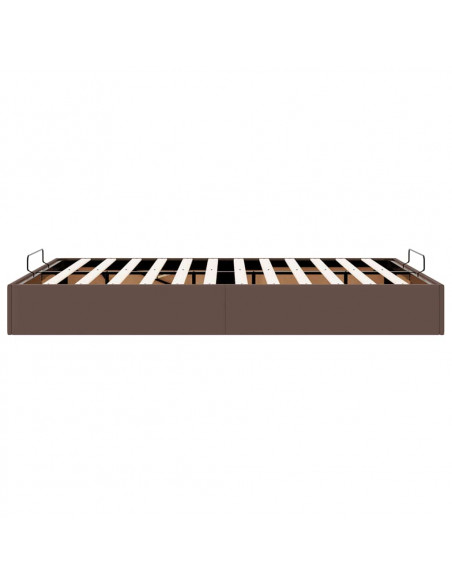 Struttura Letto Pouf senza Materasso 140x200 cm Similpelle