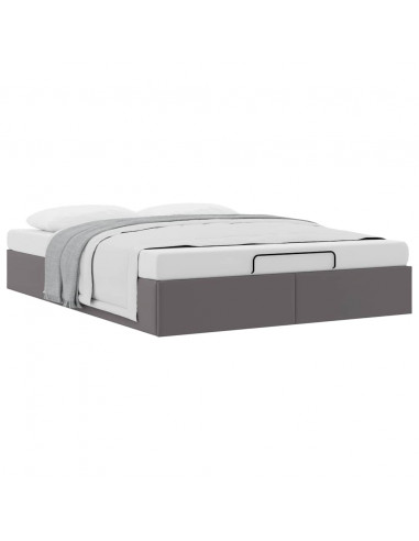 Struttura Letto Pouf senza Materasso 140x200 cm Similpelle