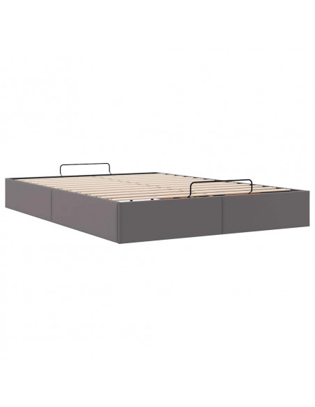 Struttura Letto Pouf senza Materasso 140x200 cm Similpelle
