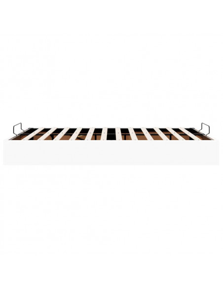 Struttura Letto Pouf senza Materasso 140x200 cm Similpelle
